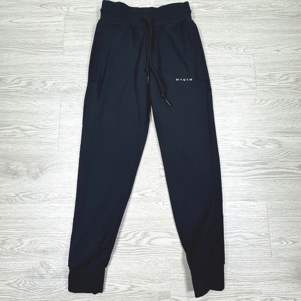 NVGTN Women's Jogger Pants Black XS Drawstring Activewear Loungewear Stretch
